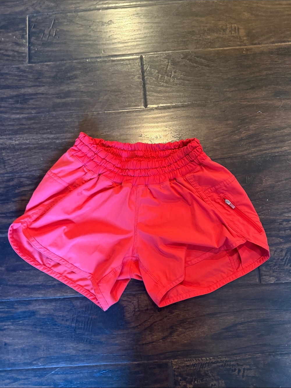 Lululemon Track That Shorts Size 4 Red Coral Running Shorts